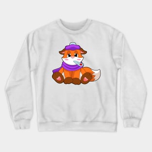 Fox Fever Fever thermometer Crewneck Sweatshirt